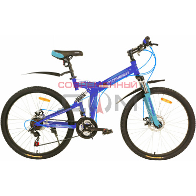 Велосипед Pioneer Odyssey 26"/18" darkblue/blue/white